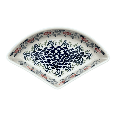Bowl, Wedge-Shaped, 5" x 8.5" in "Butterfly Blossoms" by Manufaktura | M048T-MM02