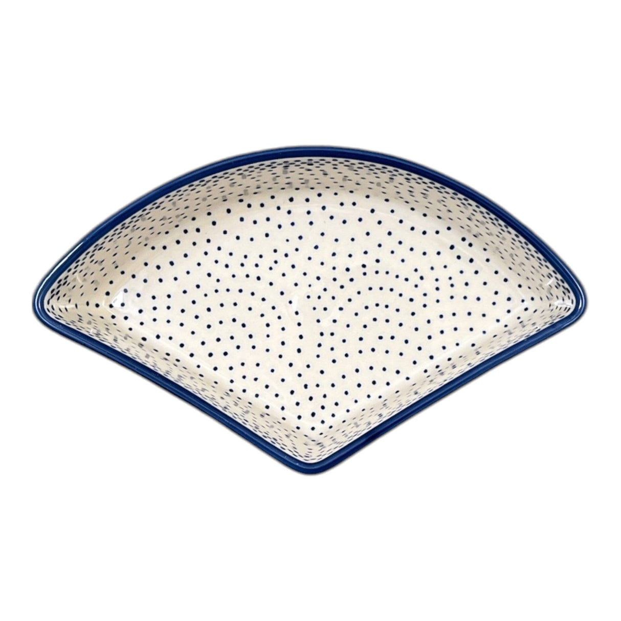 Bowl, Wedge-Shaped, 5" x 8.5" in "Misty Blue" by Manufaktura | M048U-61A