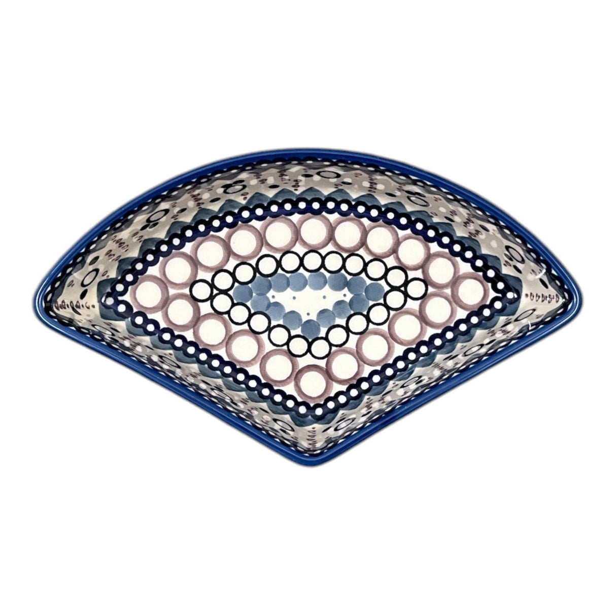 Bowl, Wedge-Shaped, 5" x 8.5" in "Bubble Blast" by Manufaktura | M048U-IZ23