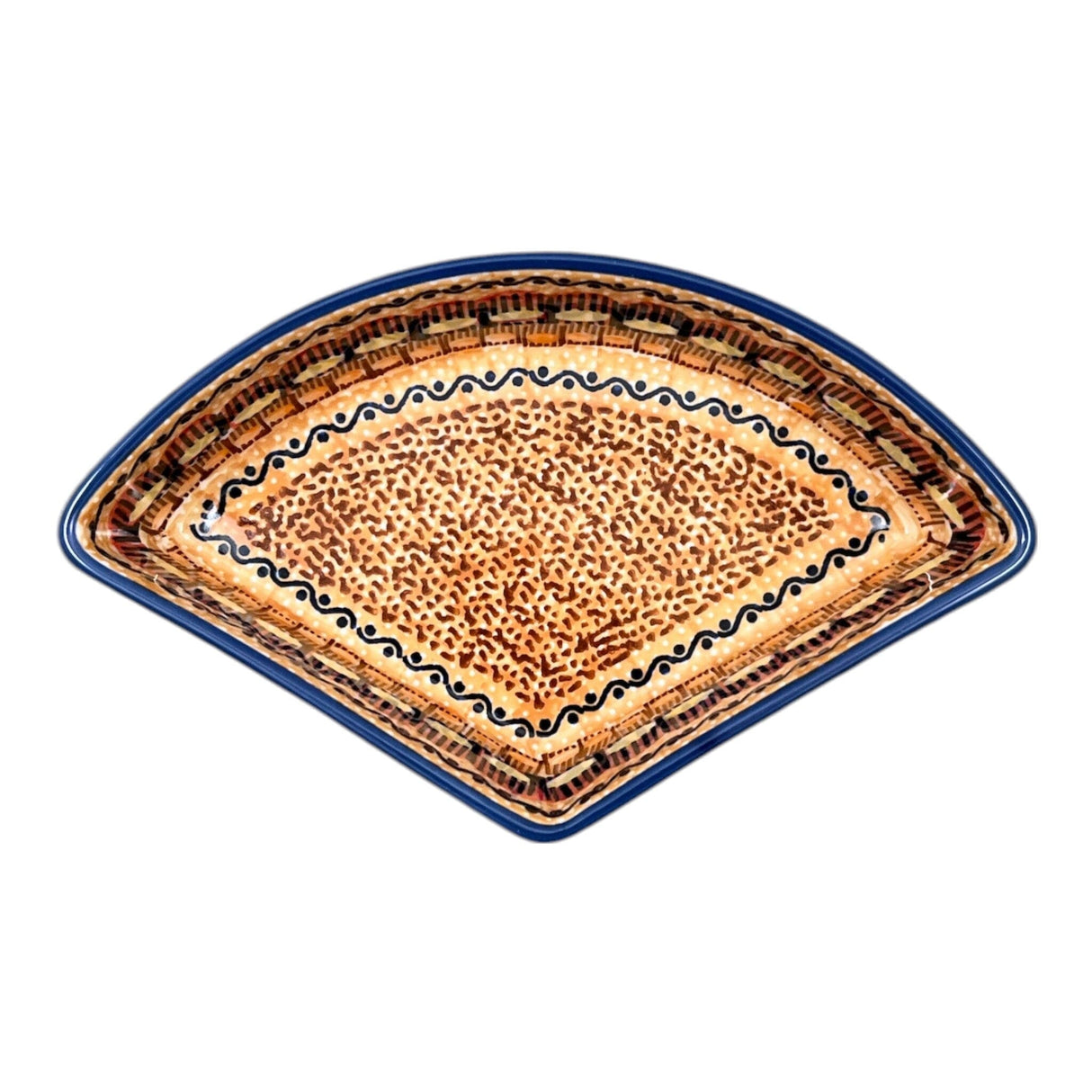 Bowl, Wedge-Shaped, 5" x 8.5" in "Desert Sunrise" by Manufaktura | M048U-KLJ