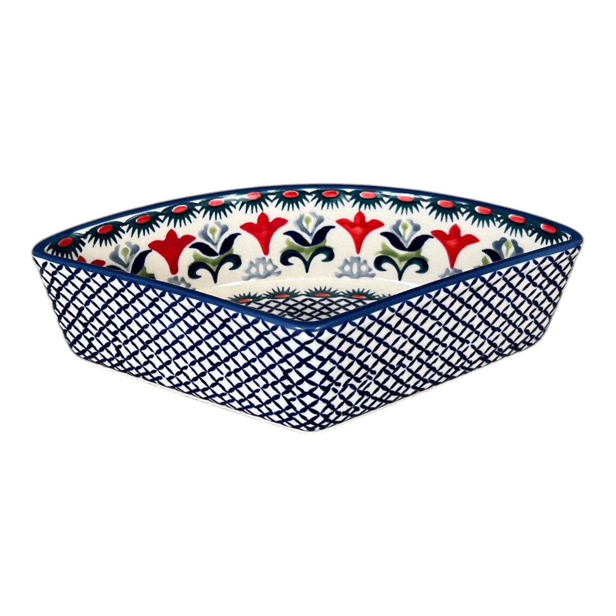 Bowl, Wedge-Shaped, 5" x 8.5" in "Scandinavian Scarlet" by Manufaktura | M048U-P295