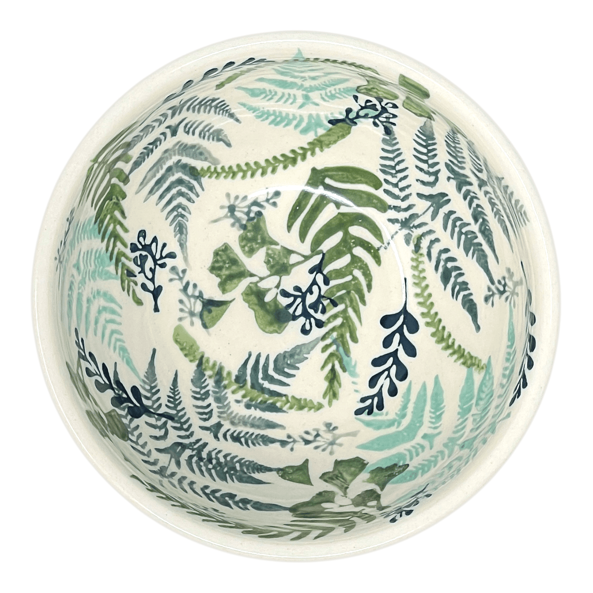 Bowl, Round, Tapered, 5.25" in "Scattered Ferns" by Manufaktura | M052S-GZ39