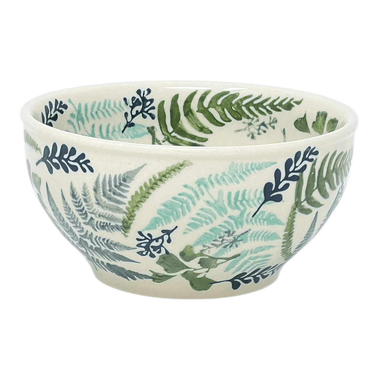 Bowl, Round, Tapered, 5.25" in "Scattered Ferns" by Manufaktura | M052S-GZ39