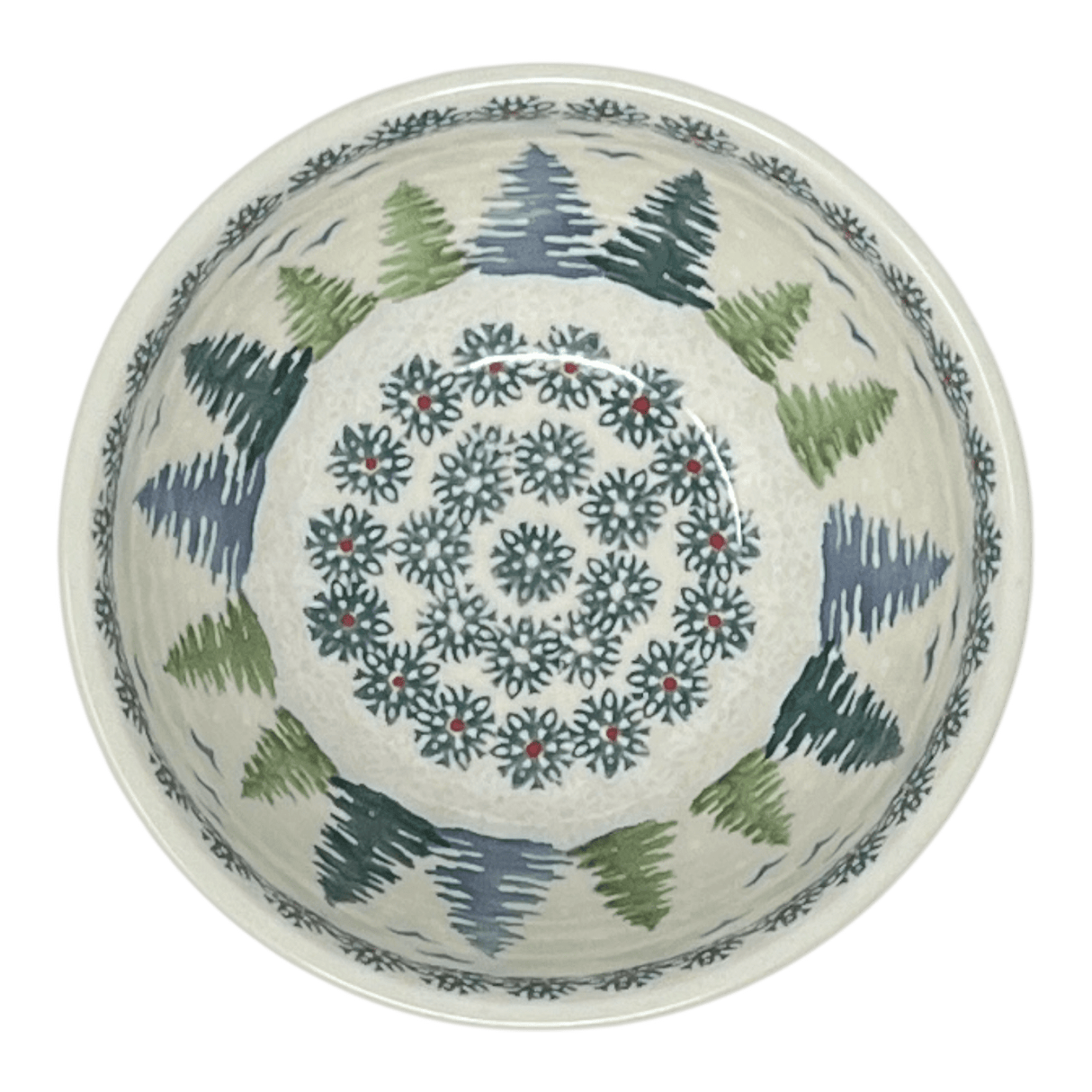 Bowl, Round, Tapered, 5.25" in "Pine Forest" by Manufaktura | M052S-PS29