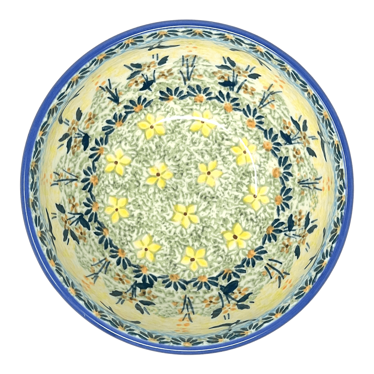 Bowl, Round, Tapered, 5.25" in "Soaring Swallows" by Manufaktura | M052S-WK57