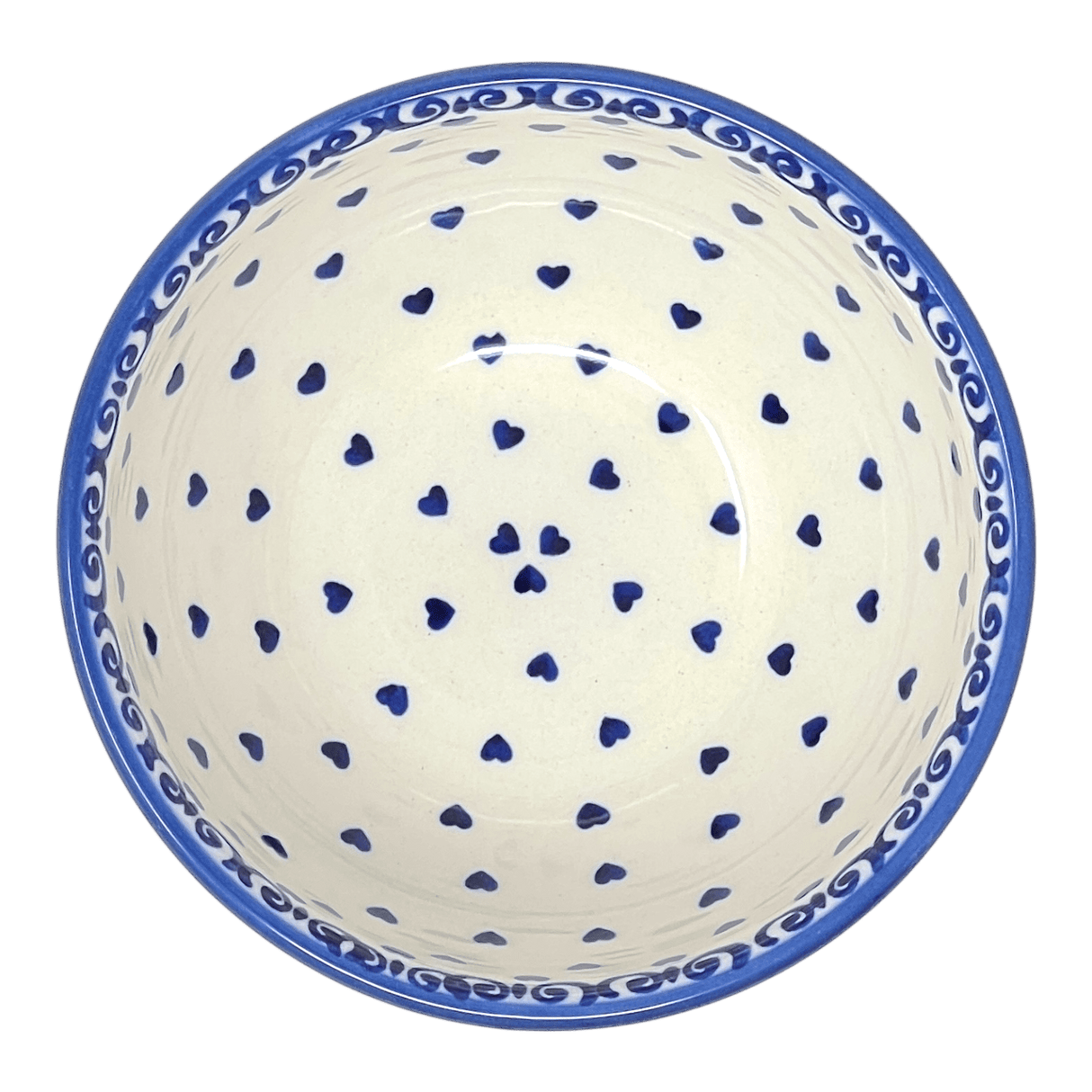 Bowl, Round, Tapered, 5.25" in "Heartfelt Blue" by Manufaktura | M052T-PS02