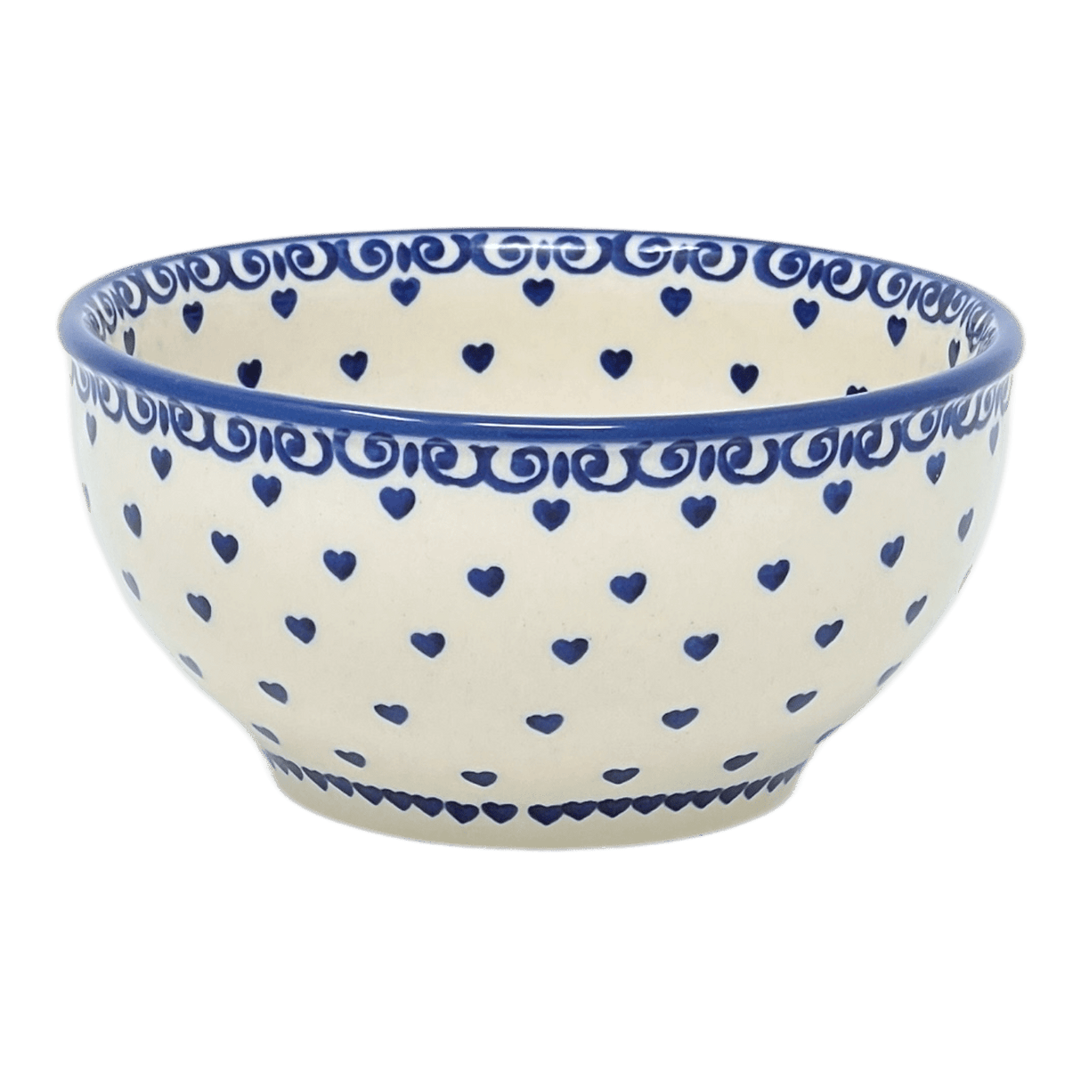 Bowl, Round, Tapered, 5.25" in "Heartfelt Blue" by Manufaktura | M052T-PS02