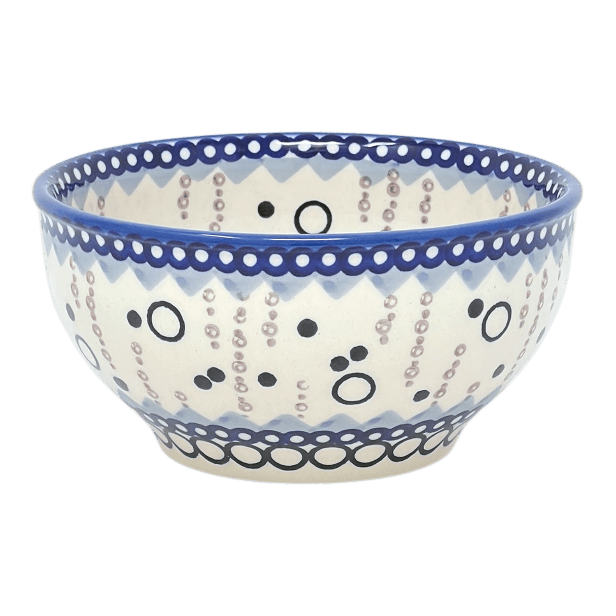 Bowl, Round, Tapered, 5.25" in "Bubble Blast" by Manufaktura | M052U-IZ23