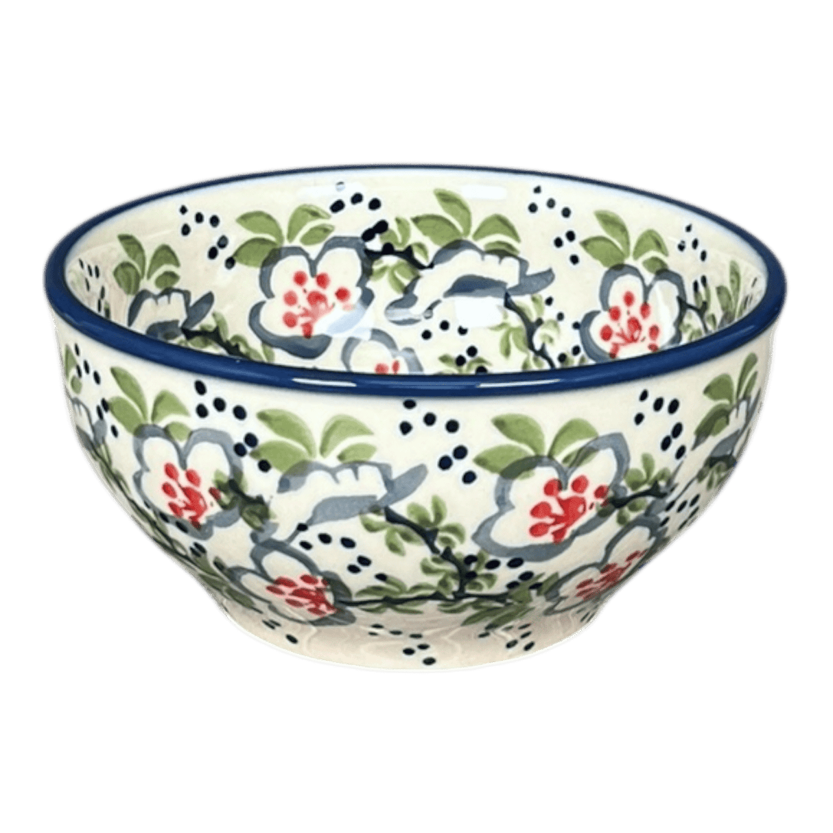 Bowl, Round, Tapered, 5.25" in "Flowers & Lace" by Manufaktura | M052U-P372