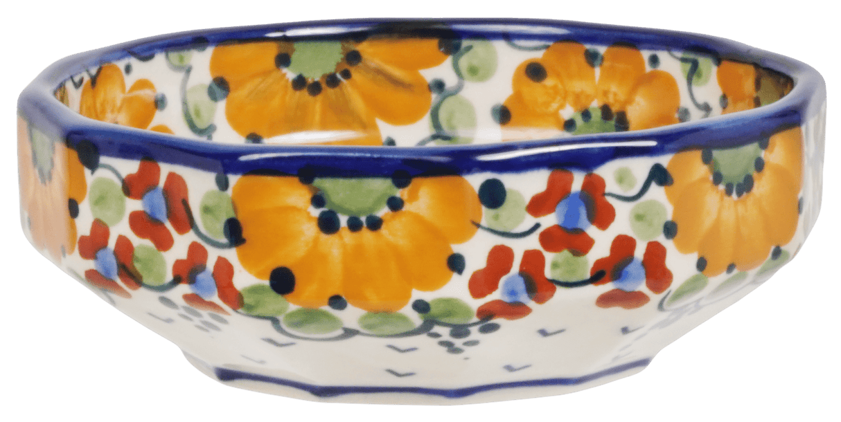 Bowl, Multiangular, 5" in "Autumn Harvest" by Manufaktura | M058S-LB