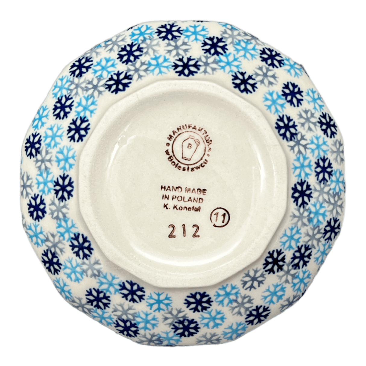 Bowl, Multiangular, 5" in "Reindeer Games" by Manufaktura | M058T-BL07