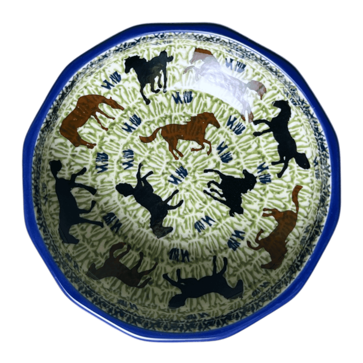 Bowl, Multiangular, 5" in "On the Range" by Manufaktura | M058U-INK2