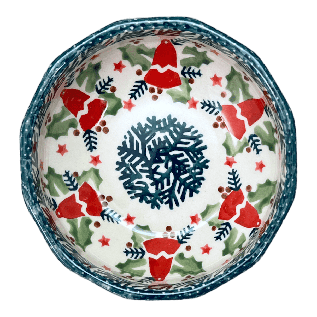 Bowl, Multiangular, 5" in "Evergreen Bells" by Manufaktura | M058U-PZDG