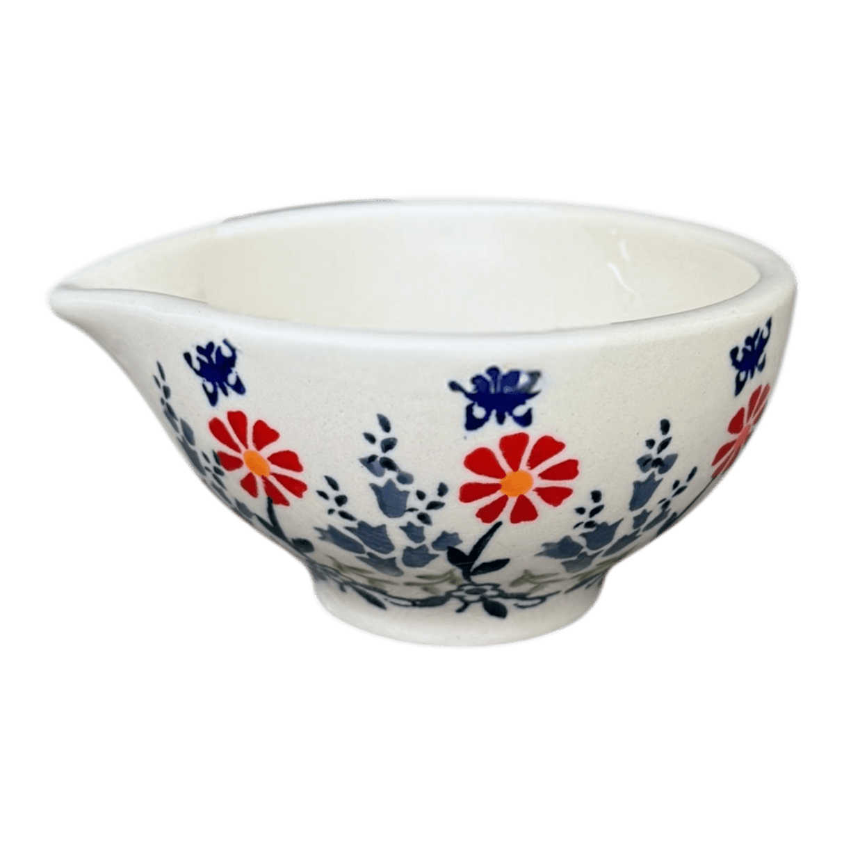 Bowl, Mortar, 4.5" x 5" in "Butterfly Blossoms" by Manufaktura | M068T-MM02