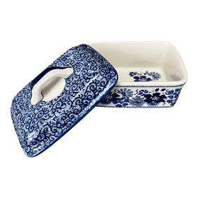 Polish Pottery Butter Box (Blue Life) | M078S-EO39 Additional Image at PolishPotteryOutlet.com
