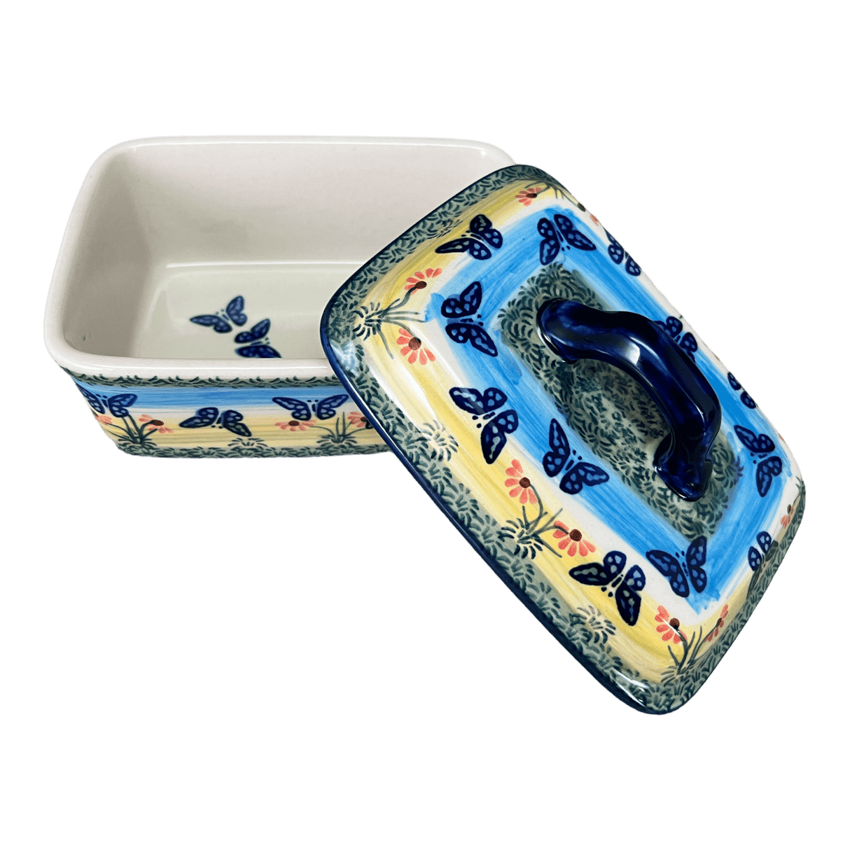 Butter Box, 5.75" x 4.25" in "Butterflies in Flight" by Manufaktura | M078S-WKM