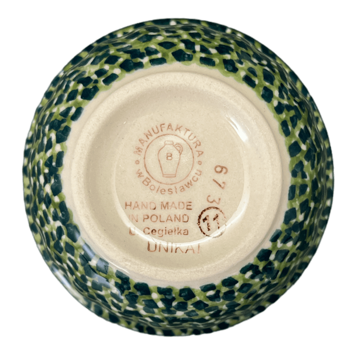 Bowl, Round, 3.5" in "Bouncing Blue Blossoms" by Manufaktura | M081U-IM03