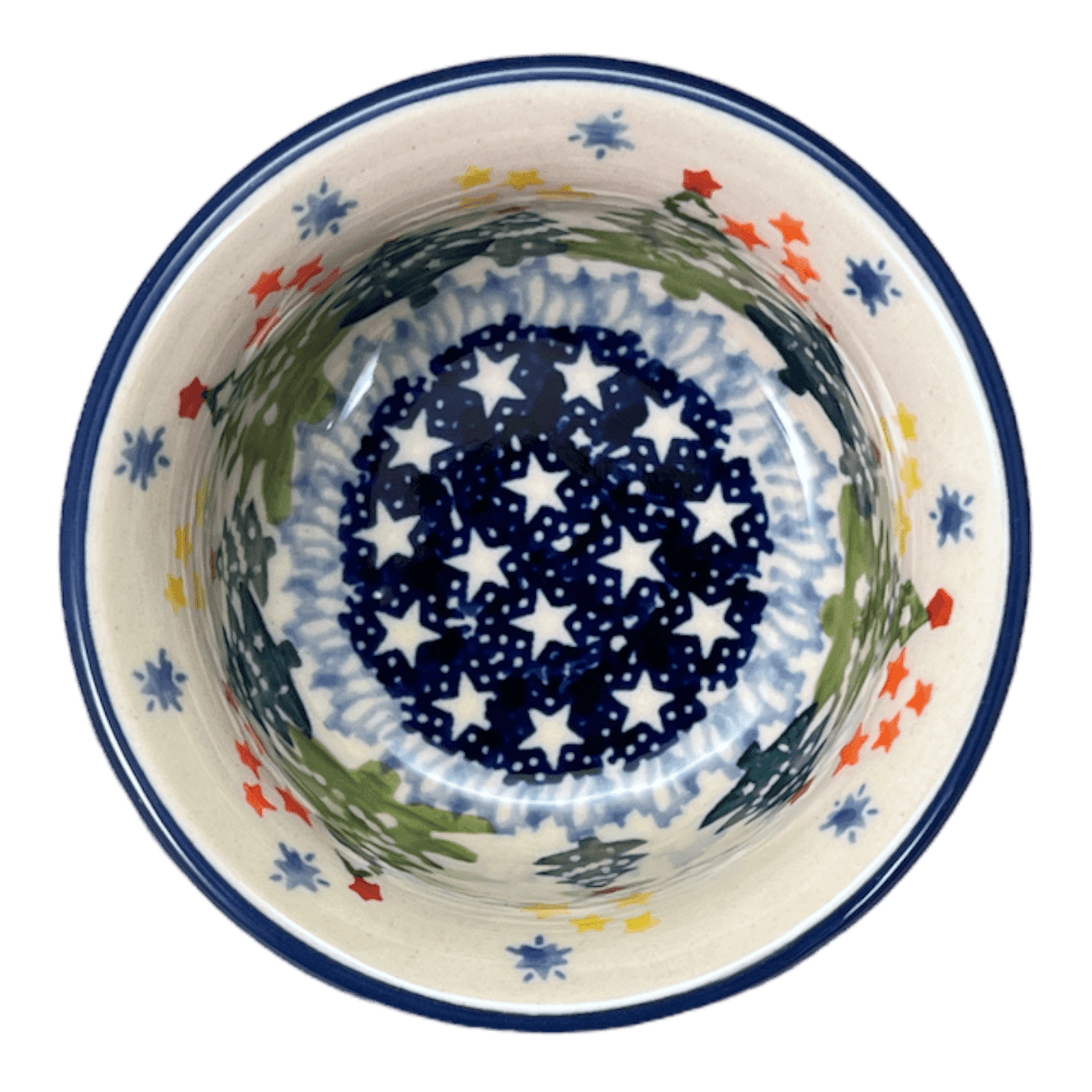 Bowl, Round, 3.5" in "Festive Forest" by Manufaktura | M081U-INS6