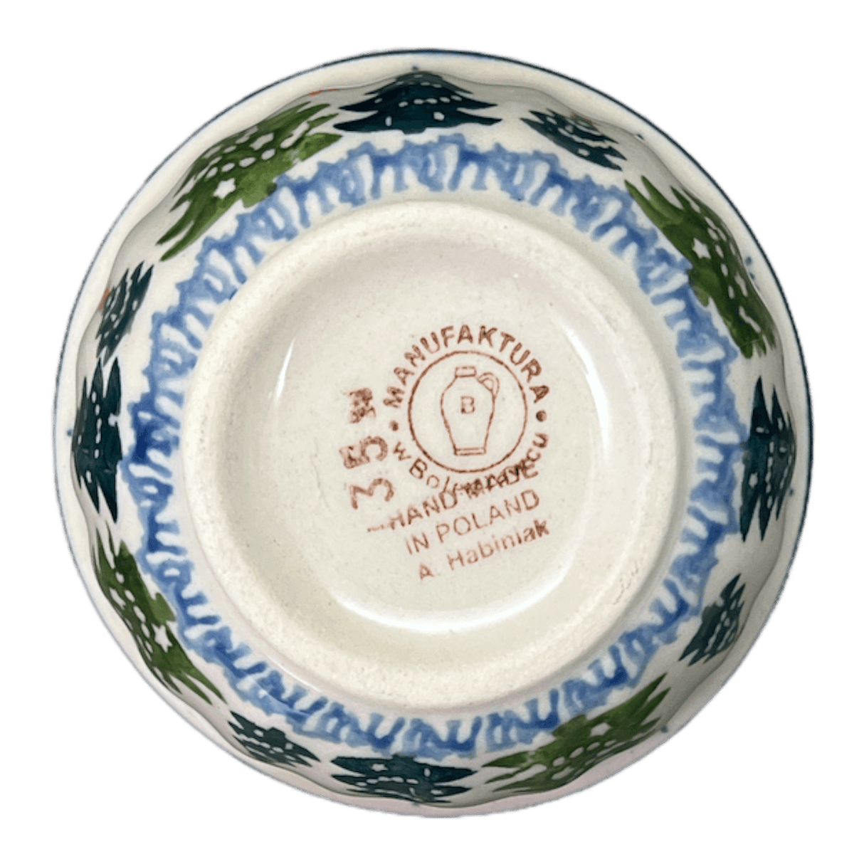Bowl, Round, 3.5" in "Festive Forest" by Manufaktura | M081U-INS6