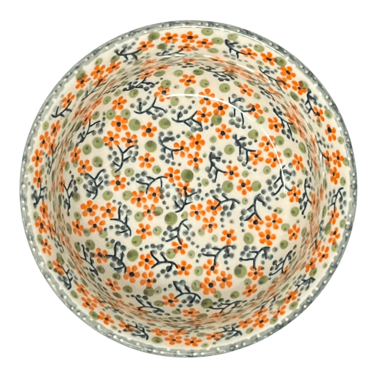 Bowl, Round, 5.5" in "Peach Blossoms" by Manufaktura | M083S-AS46