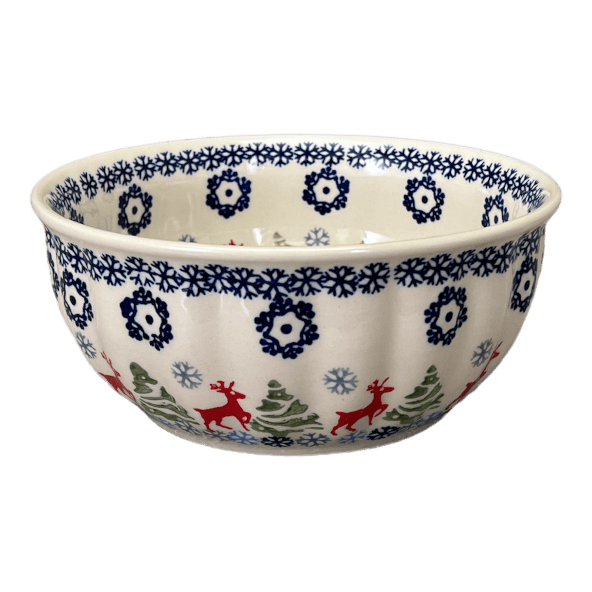 Bowl, Round, 6.5" in "Reindeer Games" by Manufaktura | M084T-BL07