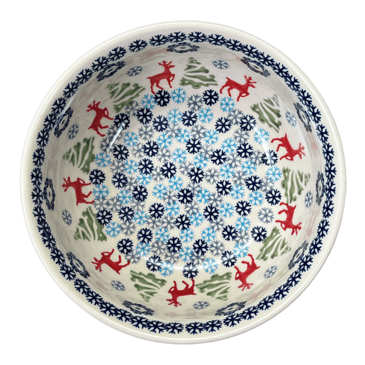 Bowl, Round, 6.5" in "Reindeer Games" by Manufaktura | M084T-BL07