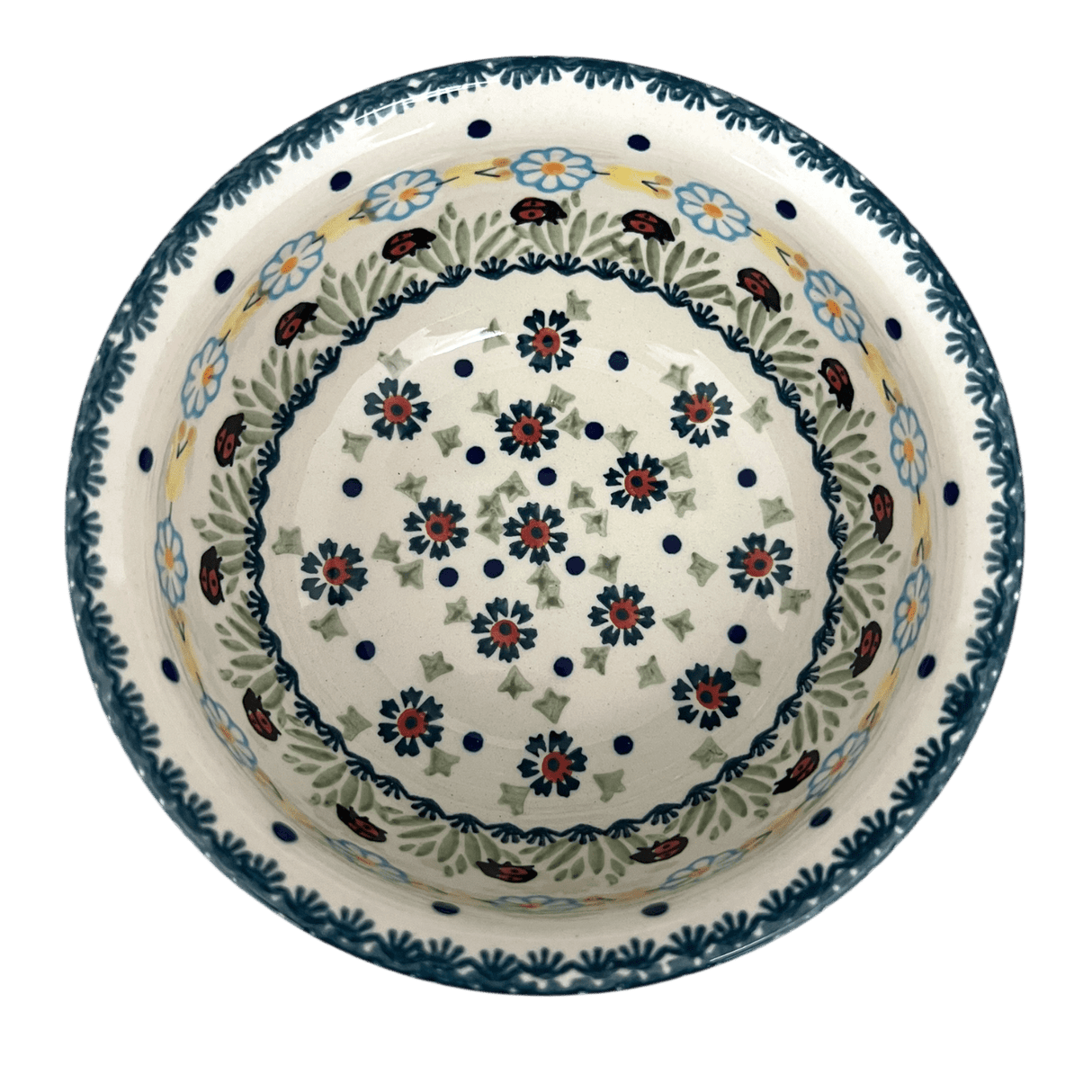 Bowl, Round, 6.5" in "Lady Bugs" by Manufaktura | M084T-IF45