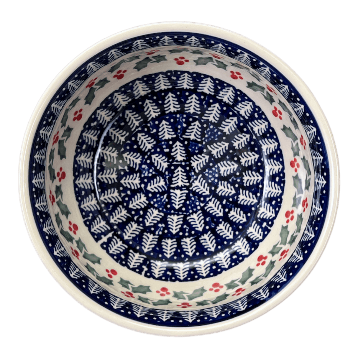 Bowl, Round, 6.5" in "Holiday Cheer" by Manufaktura | M084T-NOS2