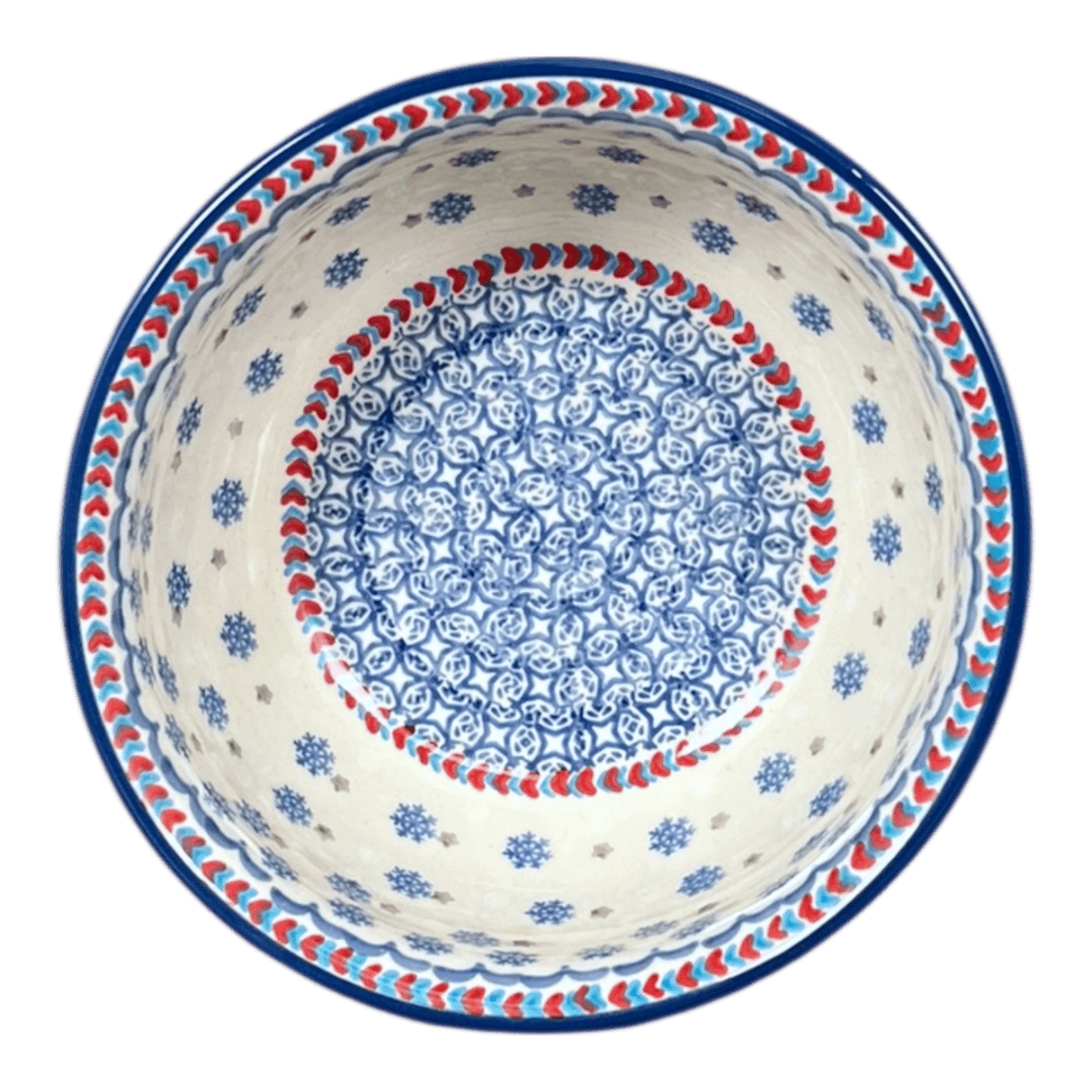Bowl, Round, 6.5" in "Snowflake Love" by Manufaktura | M084U-PS01