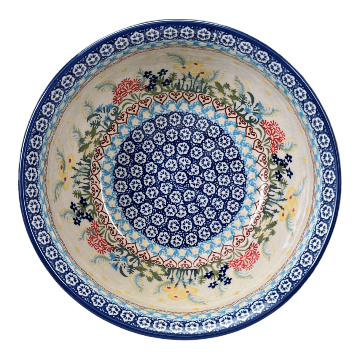 Bowl, Round, 7.75" in "Beautiful Botanicals" by Manufaktura | M085S-DPOG