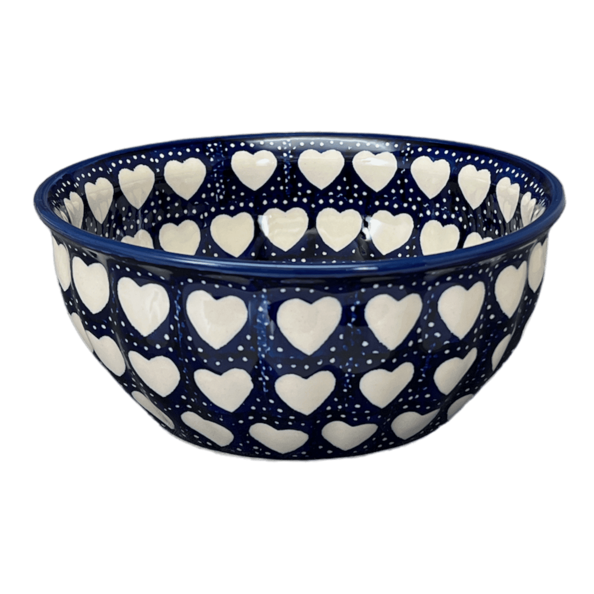 Bowl, Round, 7.75" in "Sea of Hearts" by Manufaktura | M085T-SEA