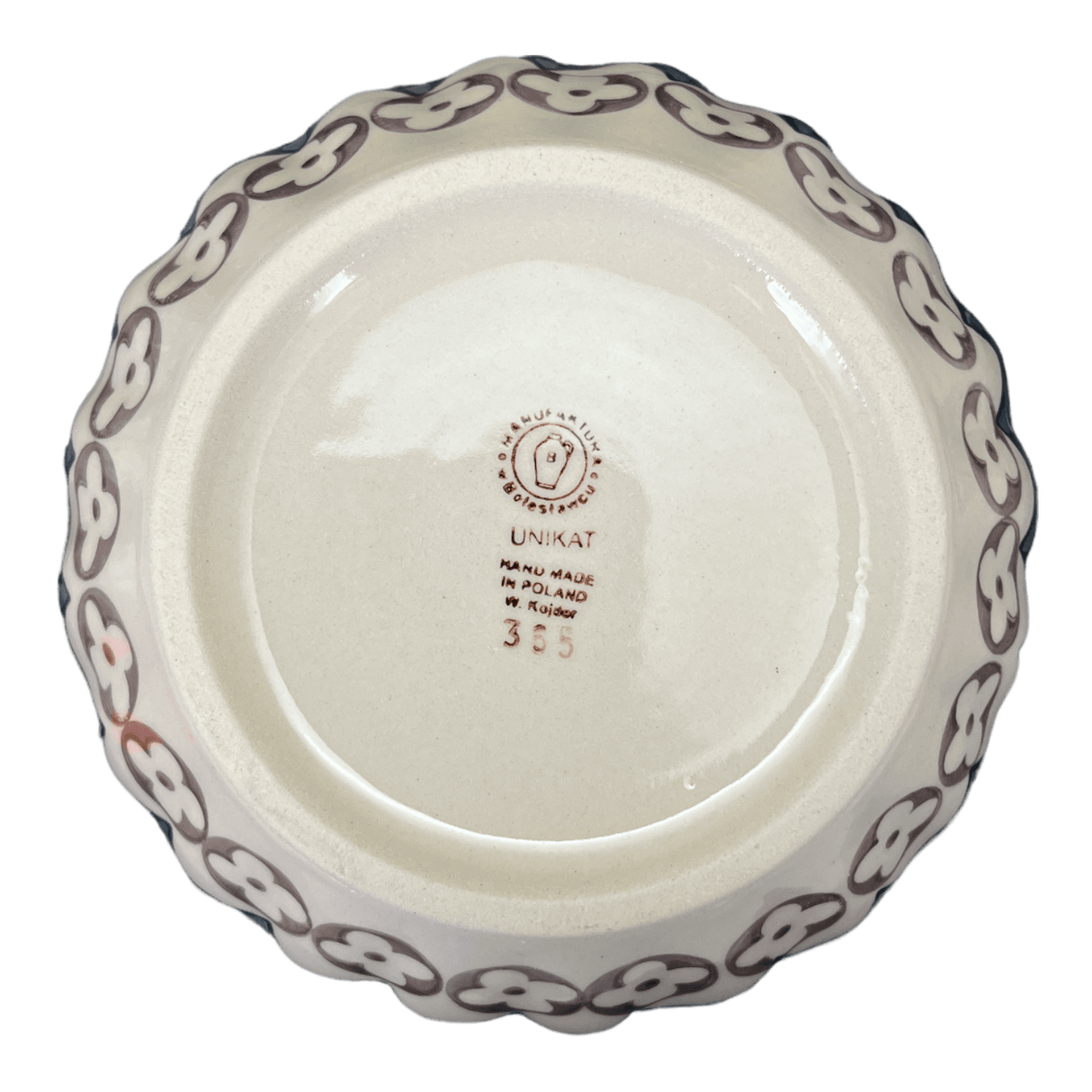 Bowl, Round, 7.75" in "Diamond Blossoms" by Manufaktura | M085U-ZP03