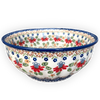 Polish Pottery 9" Bowl (Mediterranean Blossoms) | M086S-P274 at PolishPotteryOutlet.com