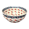 Polish Pottery 9" Bowl (Evergreen Stars) | M086T-PZGG at PolishPotteryOutlet.com