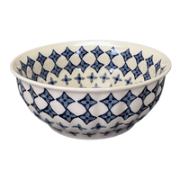 A picture of a Polish Pottery 9" Bowl (Field of Diamonds) | M086T-ZP04 as shown at PolishPotteryOutlet.com/products/9-bowl-field-of-diamonds-m086t-zp04
