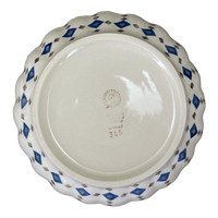 A picture of a Polish Pottery 9" Bowl (Diamond Quilt) | M086U-AS67 as shown at PolishPotteryOutlet.com/products/9-bowl-diamond-quilt-m086u-as67