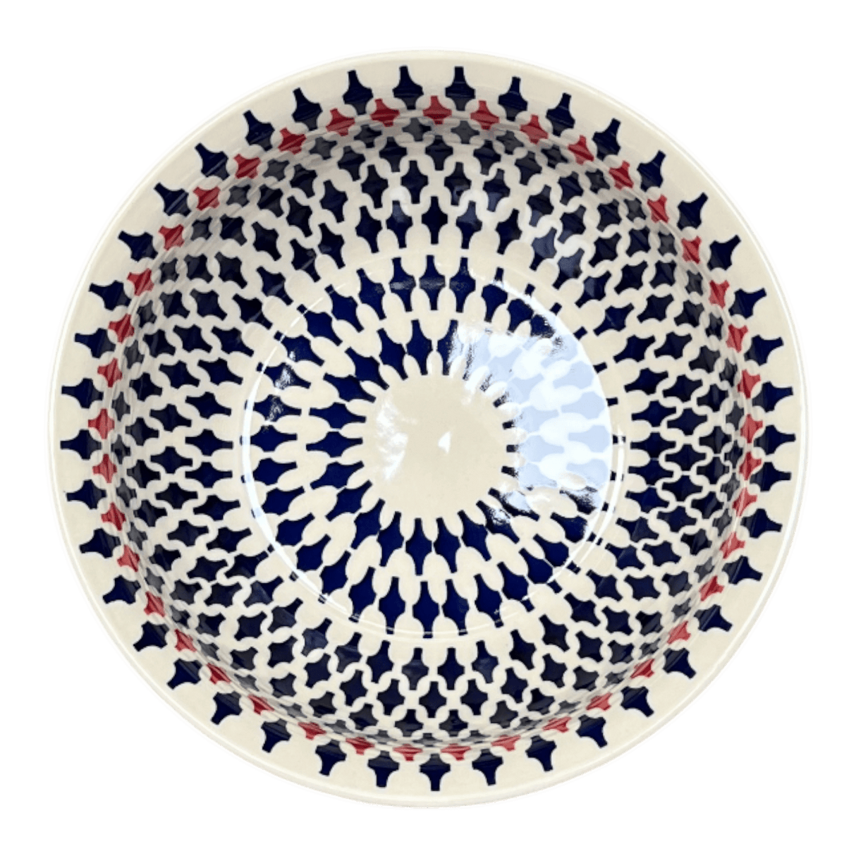 Bowl, Round, 9" Bowl in "Shock Waves" by Manufaktura | M086U-GZ42