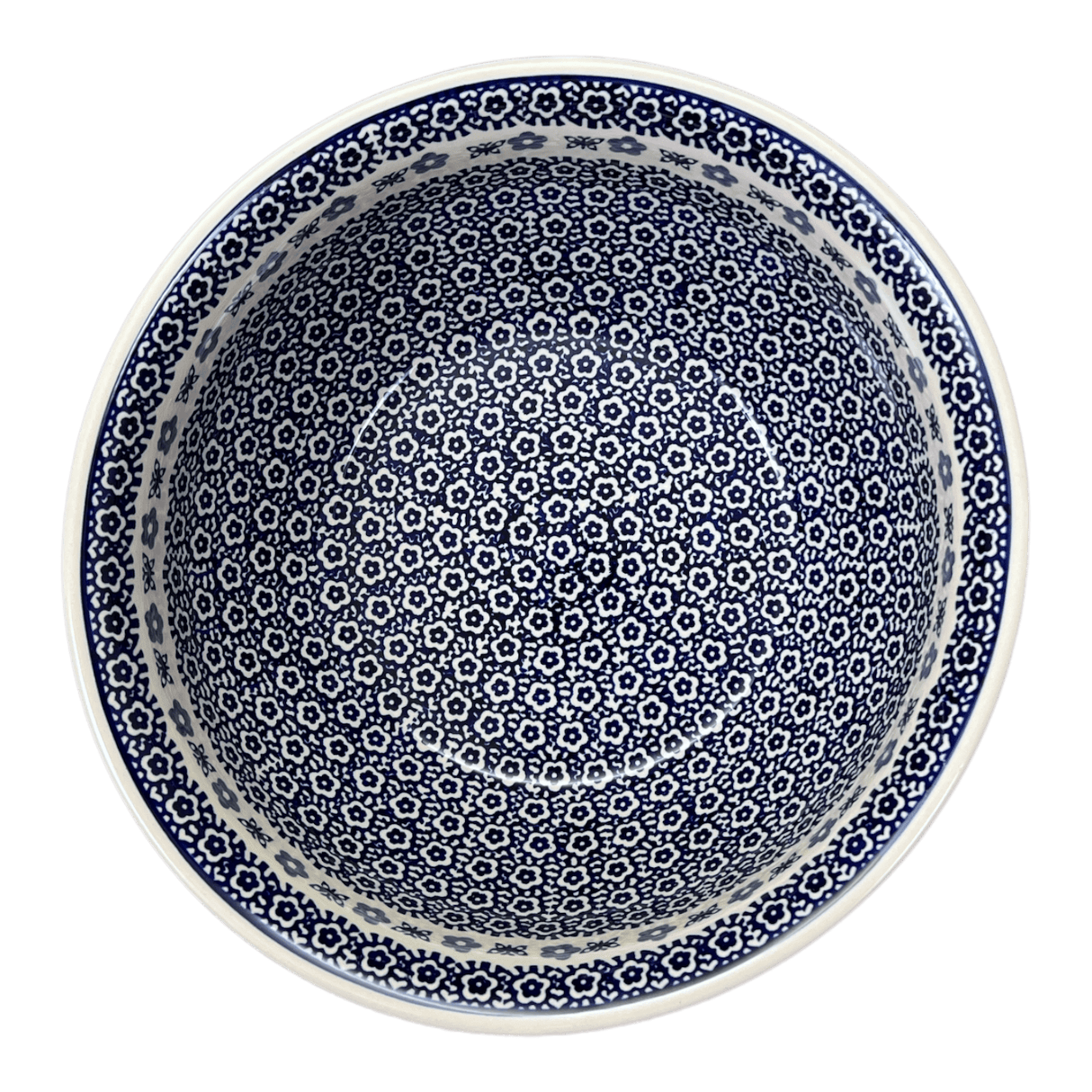 Bowl, Round, 11" in "Butterfly Border" by Manufaktura | M087T-P249