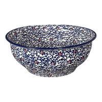 A picture of a Polish Pottery 11" Bowl (Blue Canopy) | M087U-IS04 as shown at PolishPotteryOutlet.com/products/11-bowl-blue-canopy-m087u-is04