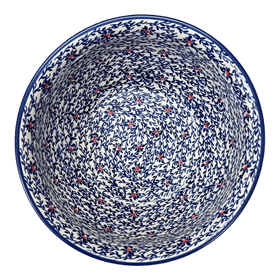 Polish Pottery 11" Bowl (Blue Canopy) | M087U-IS04 Additional Image at PolishPotteryOutlet.com