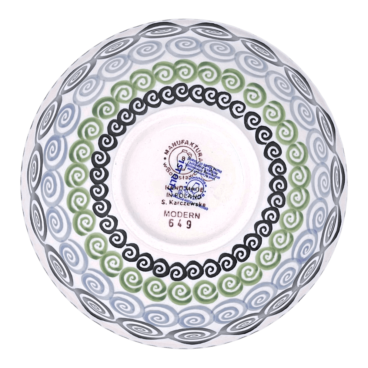 Bowl, Round, 6" in "Hypnotic Whirlpool" by Manufaktura | M089M-CGZC