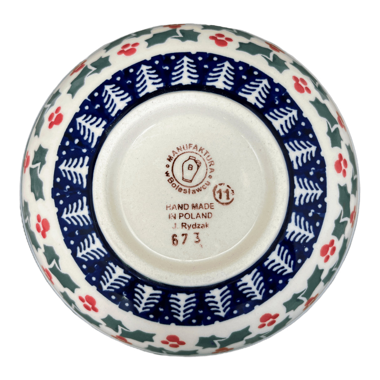 Bowl, Round, 6" in "Holiday Cheer" by Manufaktura | M089T-NOS2