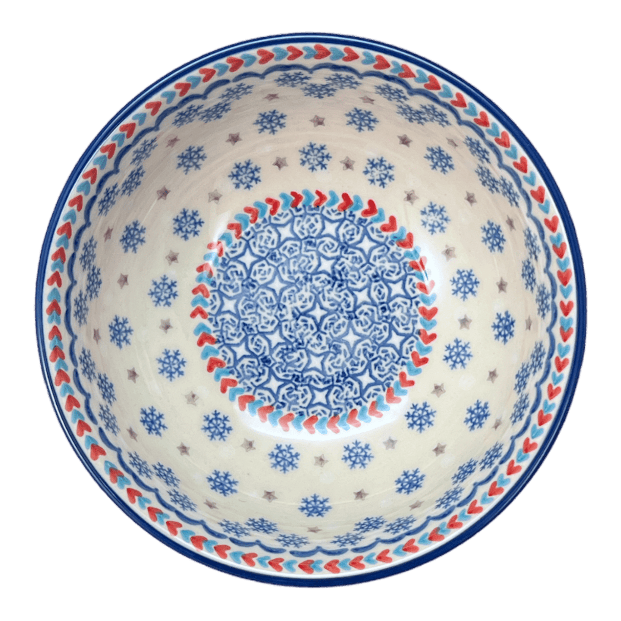 Bowl, Round, 6" in "Snowflake Love" by Manufaktura | M089U-PS01