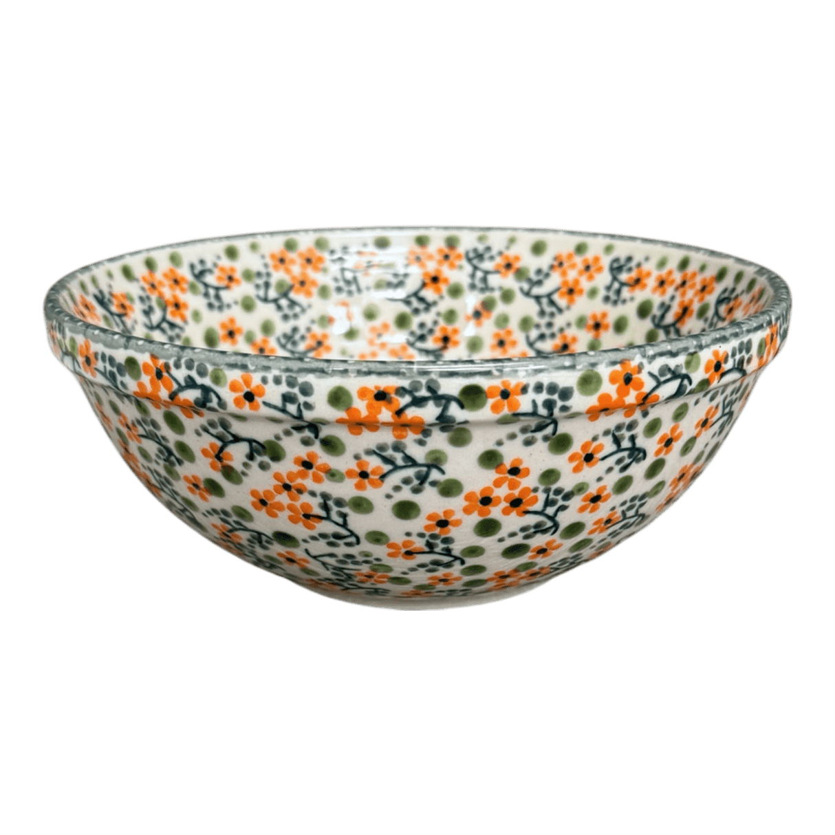 Bowl, Round, 6.75" in "Peach Blossoms" by Manufaktura | M090S-AS46