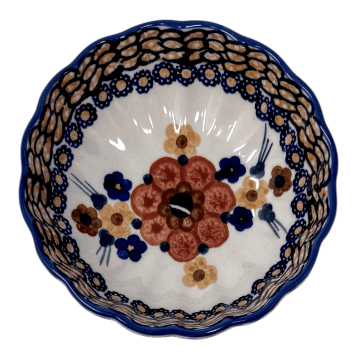 Bowl, Round, Blossom, 4.75" in "Bouquet in a Basket" by Manufaktura | M094S-JZK