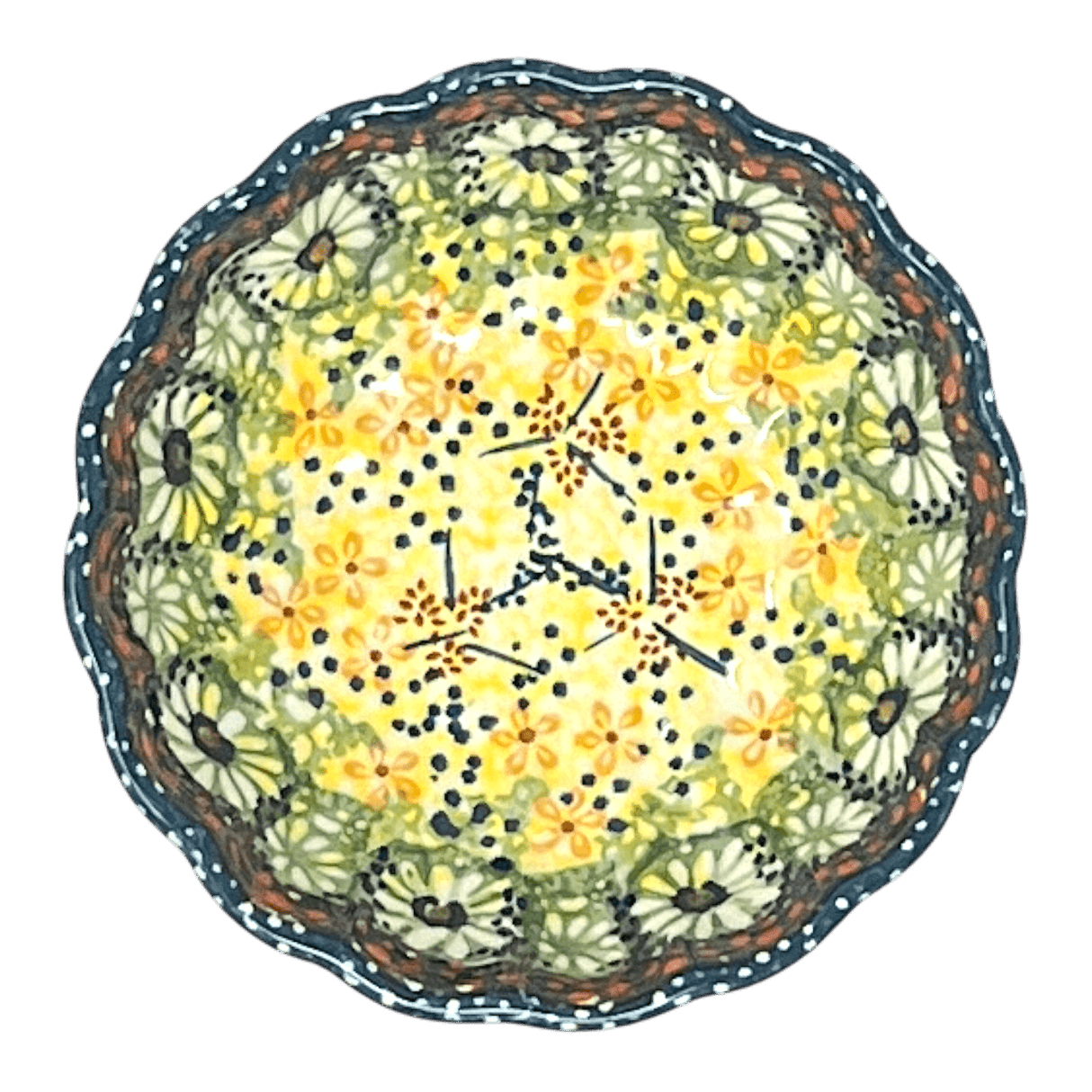 Bowl, Round, Blossom, 4.75" in "Sunshine Grotto" by Manufaktura | M094S-WK52