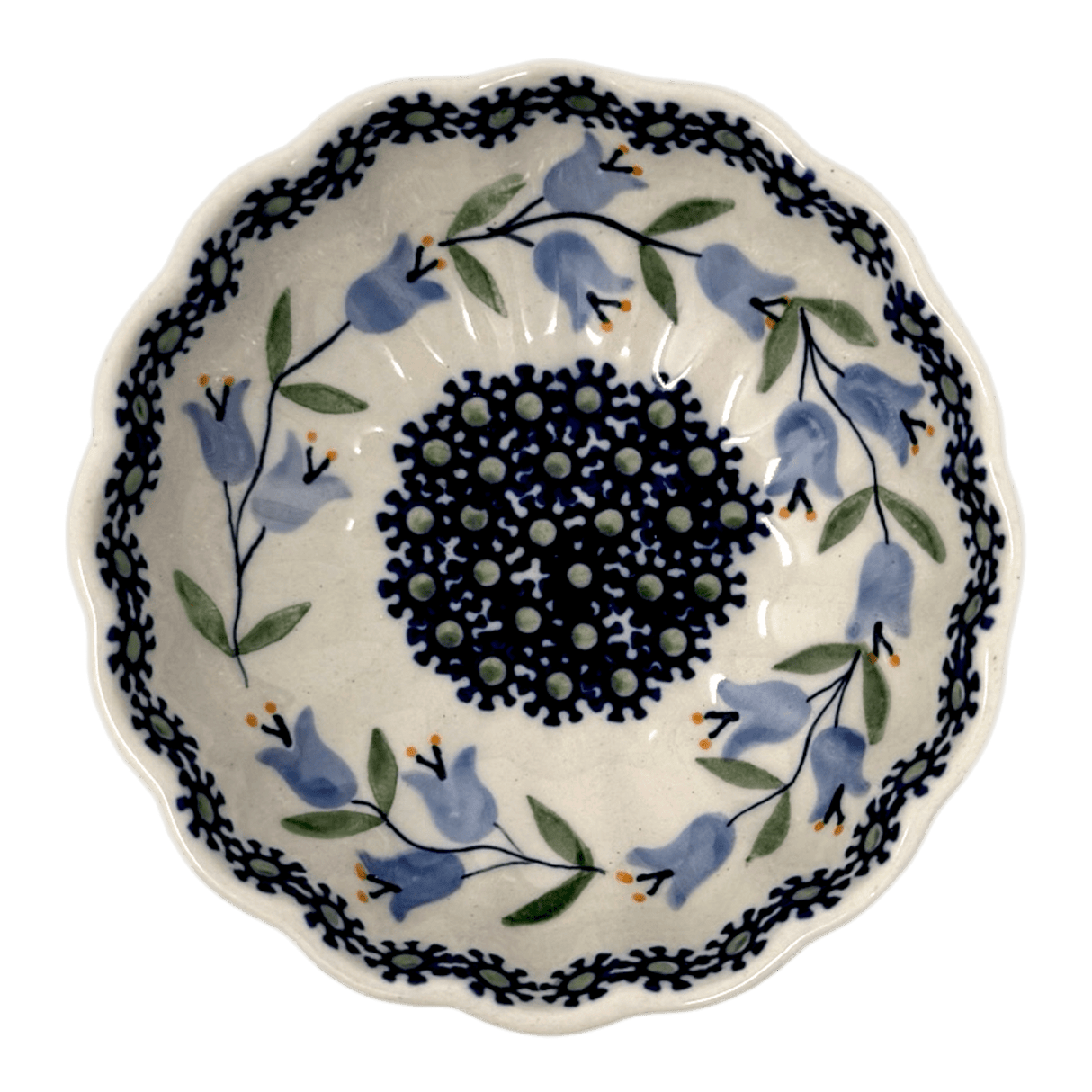 Bowl, Round, Blossom, 4.75" in "Lily of the Valley" by Manufaktura | M094T-ASD