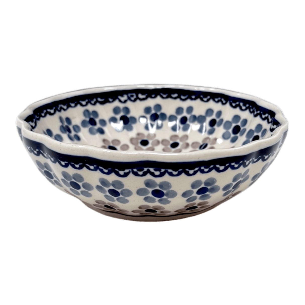 Bowl, Round, Blossom, 4.75" in "Floral Chain" by Manufaktura | M094T-EO37