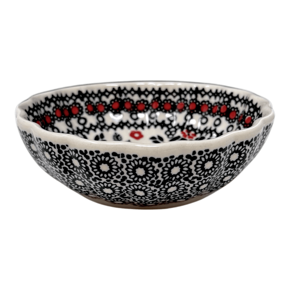 Bowl, Round, Blossom, 4.75" in "Scarlet Garden" by Manufaktura | M094T-KK01