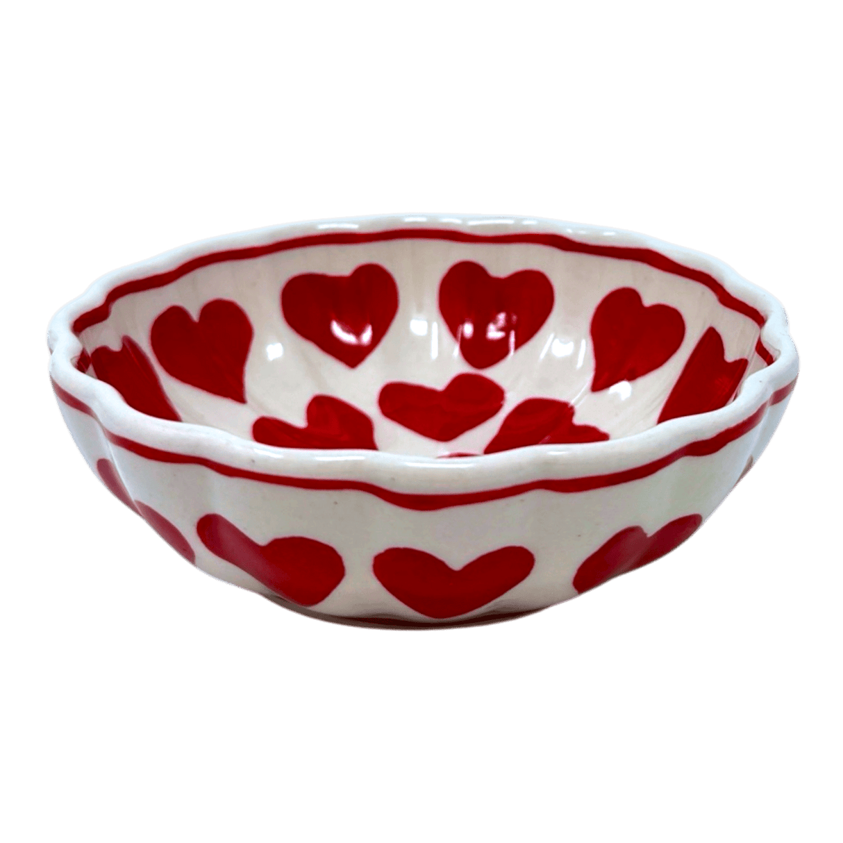 Bowl, Round, Blossom, 4.75" in "Whole Hearted Red" by Manufaktura | M094T-SEDC